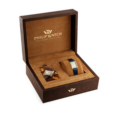 Philip Watch Philip Watch R8251820501 Chaux de Fonds Cioccolatino (goud/wit) 34/24,7 mm Swiss Made dames horloge