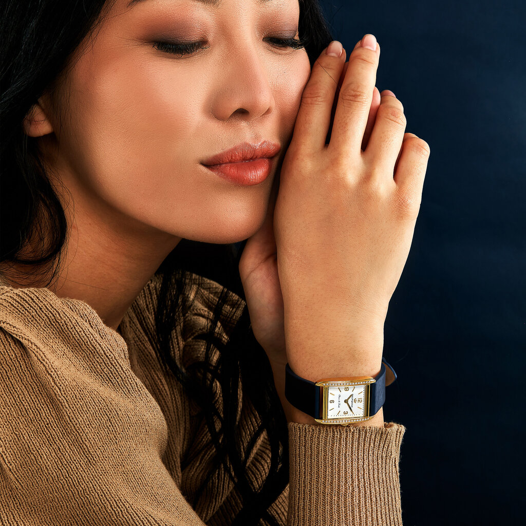 Philip Watch Philip Watch R8251820501 Chaux de Fonds Cioccolatino (goud/wit) 34/24,7 mm Swiss Made dames horloge