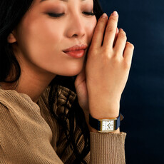 Philip Watch Philip Watch R8251820501 Chaux de Fonds Cioccolatino (goud/wit) 34/24,7 mm Swiss Made dames horloge