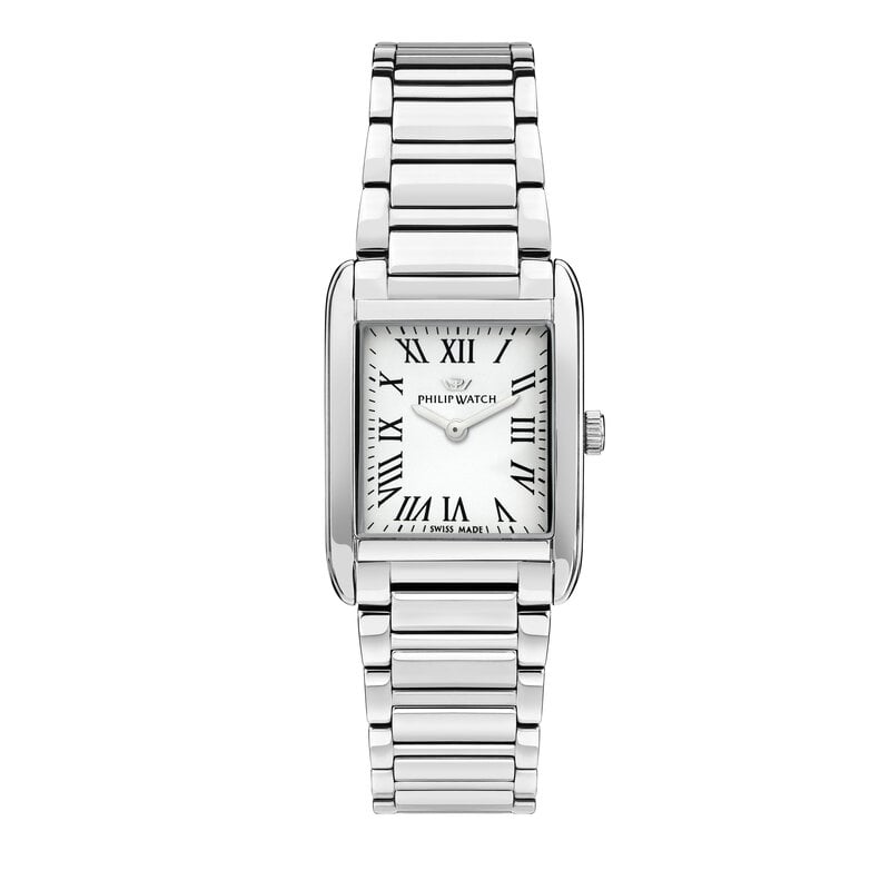 Philip Watch Philip Watch R8253820503 Museum (zilver/wit) 34/24.7 mm Swiss Made dames horloge