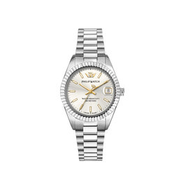 Philip Watch Philip Watch R8253597651 Caribe Urban (zilver/zilver) 28 mm Swiss Made dames horloge