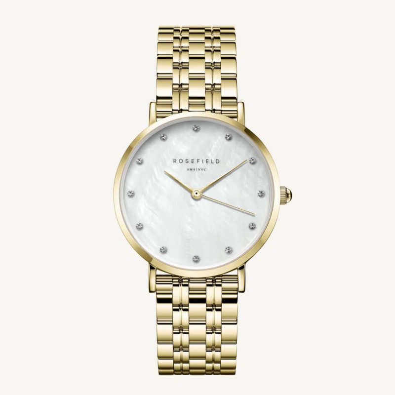 Rosefield Rosefield Horloge UWGSG-U31 the upper east side Crystal MOP gold 31 MM