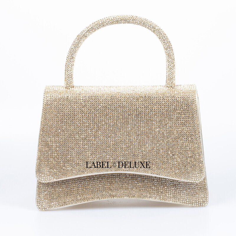 Label Deluxe bag Label Deluxe Lili Shine Bag  gold glitter 20 x 15 x 6 CM