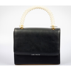 Label Deluxe bag Label Deluxe tas Lola Bag Black pearl gold 19 x 15 x 6 CM