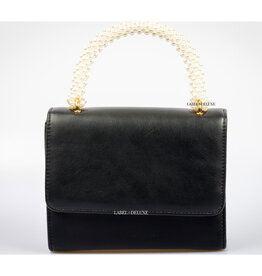Label Deluxe bag Label Deluxe tas Lola Bag Black pearl gold 19 x 15 x 6 CM