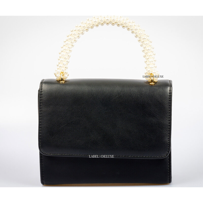 Label Deluxe bag Label Deluxe tas Lola Bag Black pearl gold 19 x 15 x 6 CM