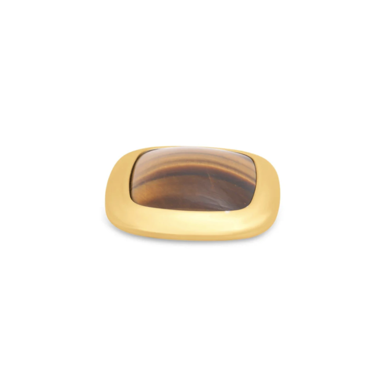 Melano Jewelry Melano Kosmic Stones KM06GD28158 gem square tiger eye 28 MM