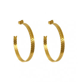 Zag Bijoux Zag Bijoux oorbellen SEL5099-01uni Earrings Donna gold  43 MM