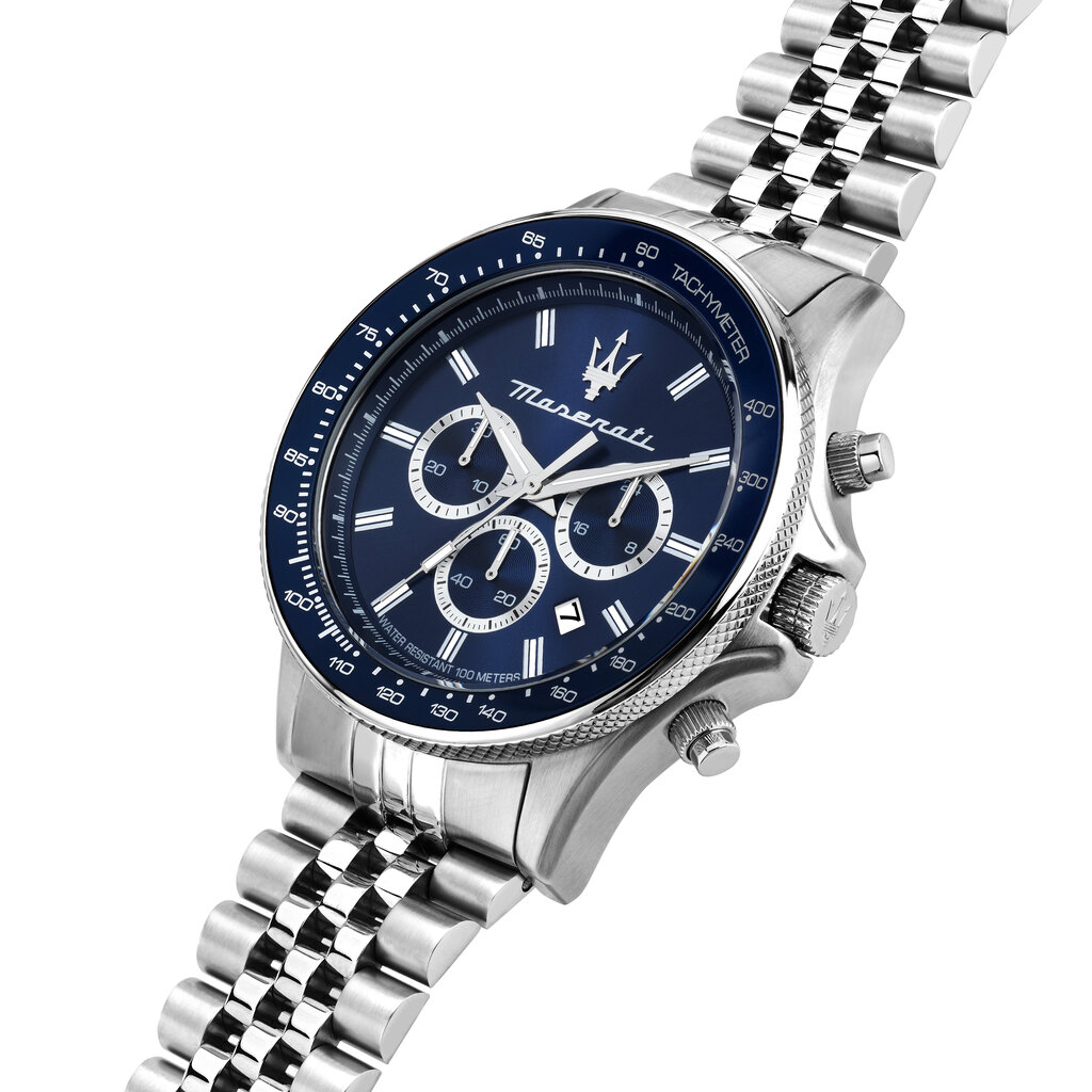 Maserati Maserati R8873640025 Sfida Chronograph watch ( zilver / blauw ) 44 MM heren horloge