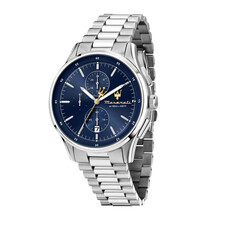 Maserati Maserati R8873624004 Sorpasso Chronograph watch ( zilver / blauw ) 42 MM heren horloge