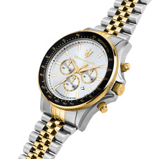 Maserati Maserati R8873640024 Sfida chronograph watch ( zilver / goud ) 44 MM heren horloge