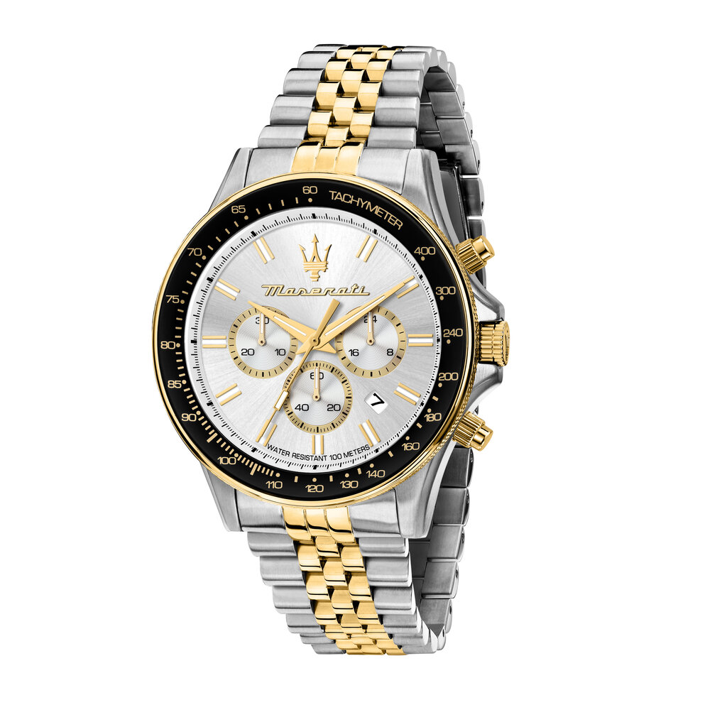 Maserati Maserati R8873640024 Sfida chronograph watch ( zilver / goud ) 44 MM heren horloge