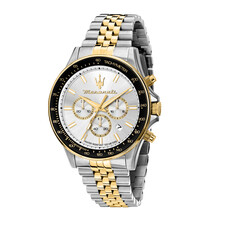 Maserati Maserati R8873640024 Sfida chronograph watch ( zilver / goud ) 44 MM heren horloge