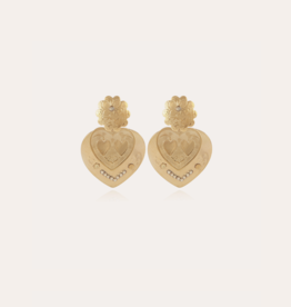 Gas Bijoux Jewelry Gas Bijoux oorbellen 98136 Love earrings gold 4,6 / 3 cm