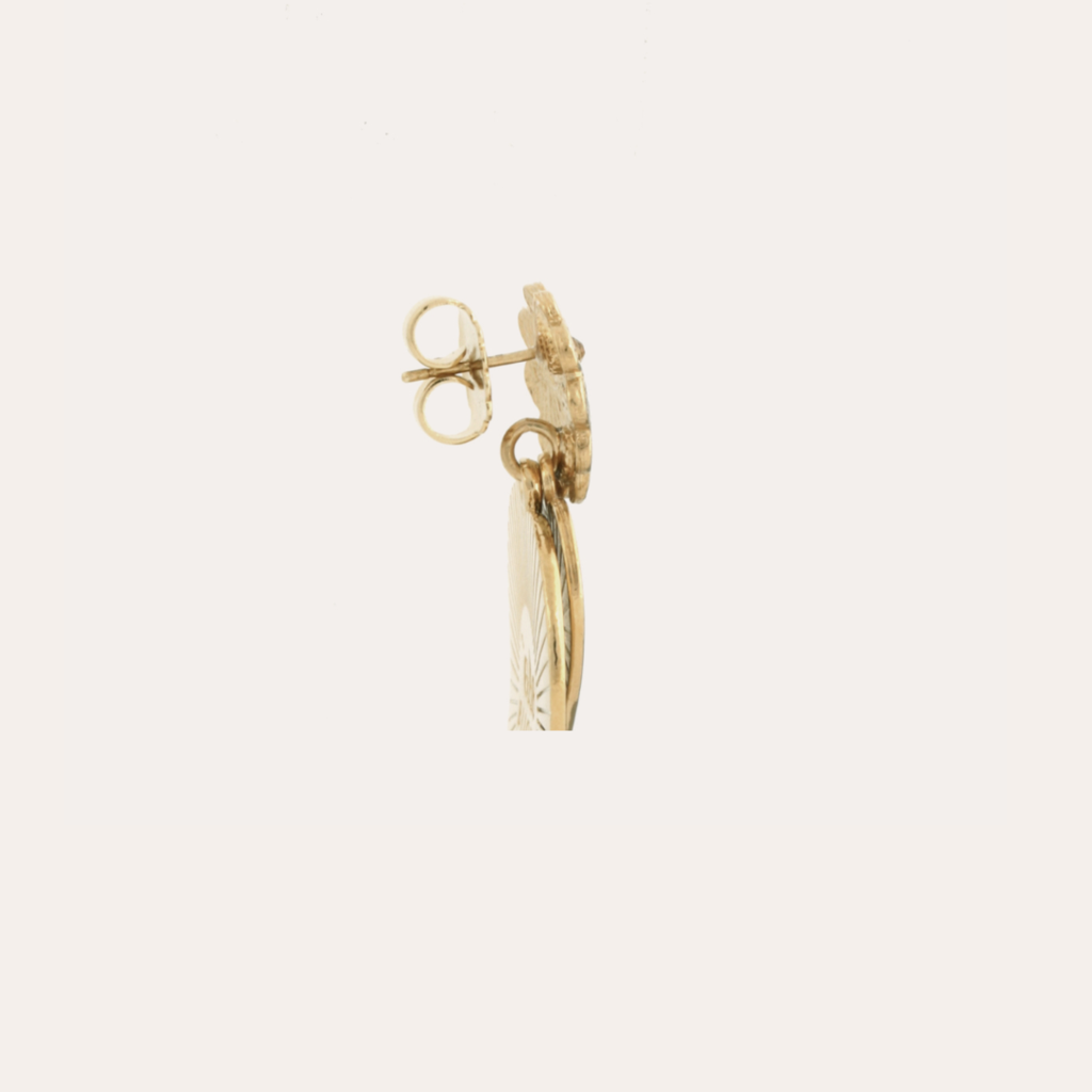 Gas Bijoux Jewelry Gas Bijoux oorbellen 98136 Love earrings gold 4,6 / 3 cm