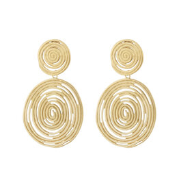Rose & Camellia Rose & Camellia oorbellen 8956 Earrings circles gold