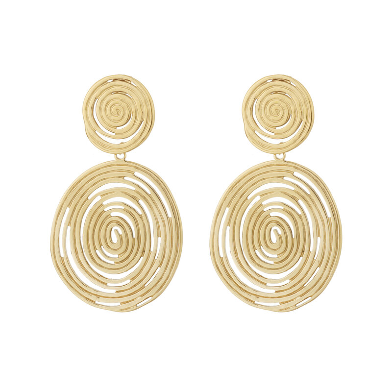Rose & Camellia Rose & Camellia oorbellen 8956 Earrings circles gold