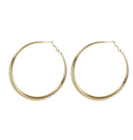 Rose & Camellia Rose & Camellia Oorbellen 2501 Earrings big hoops gold 6 CM