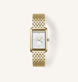 Rosefield Rosefield horloge HWGSG-H01 watch Heirloom White Dial Steel Gold 23.5 x 30.6 mm