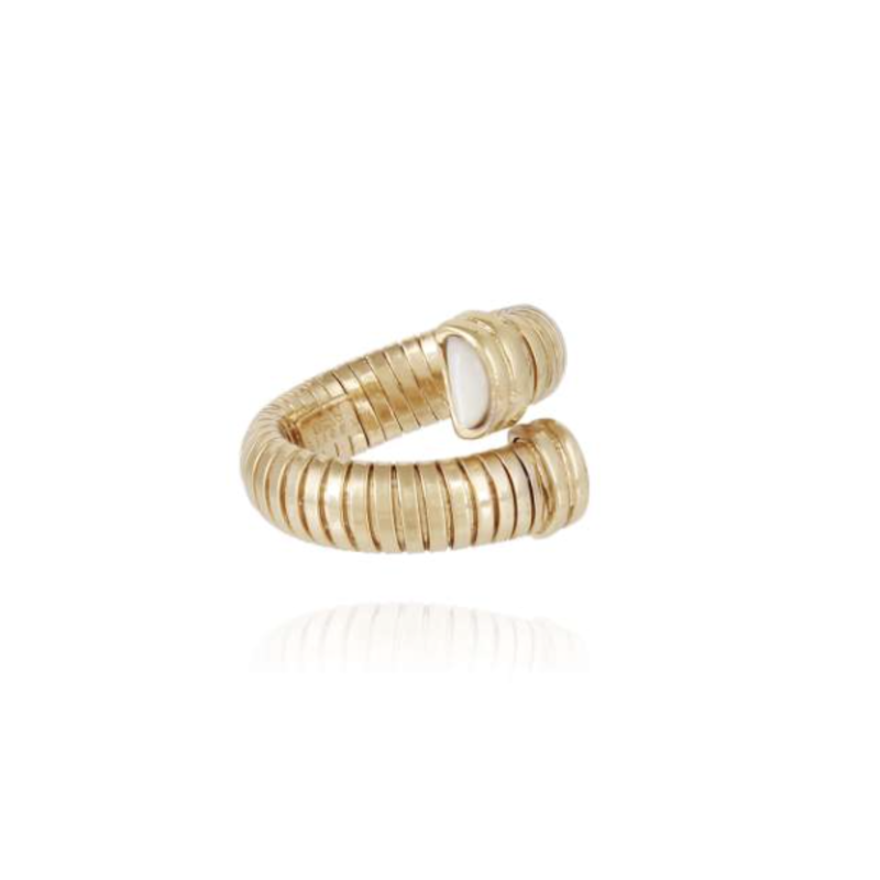 Gas Bijoux Jewelry Gas Bijoux ring 516803 Bague Antigone pearl gold