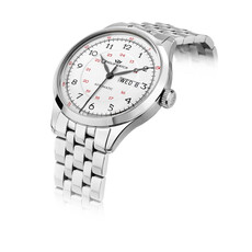 Philip Watch Philip Watch R8223225001 Museum (zilver/wit) 40 mm Swiss Made heren horloge