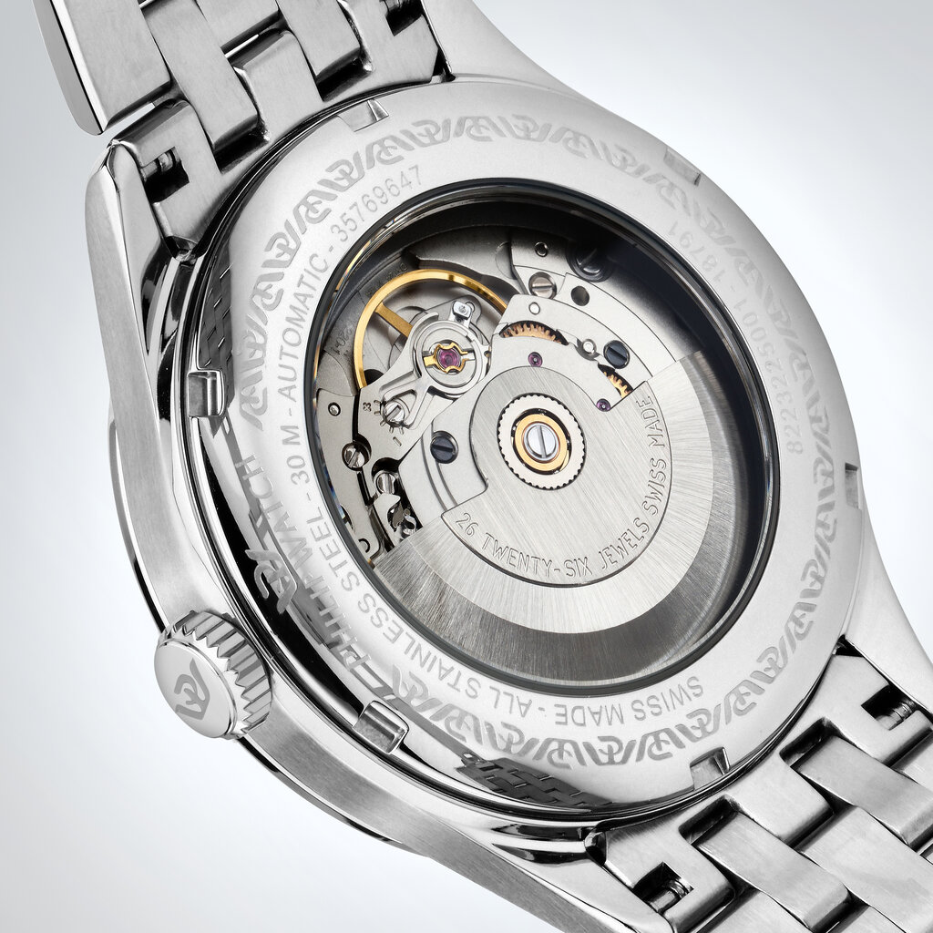 Philip Watch Philip Watch R8223225001 Museum (zilver/wit) 40 mm Swiss Made heren horloge