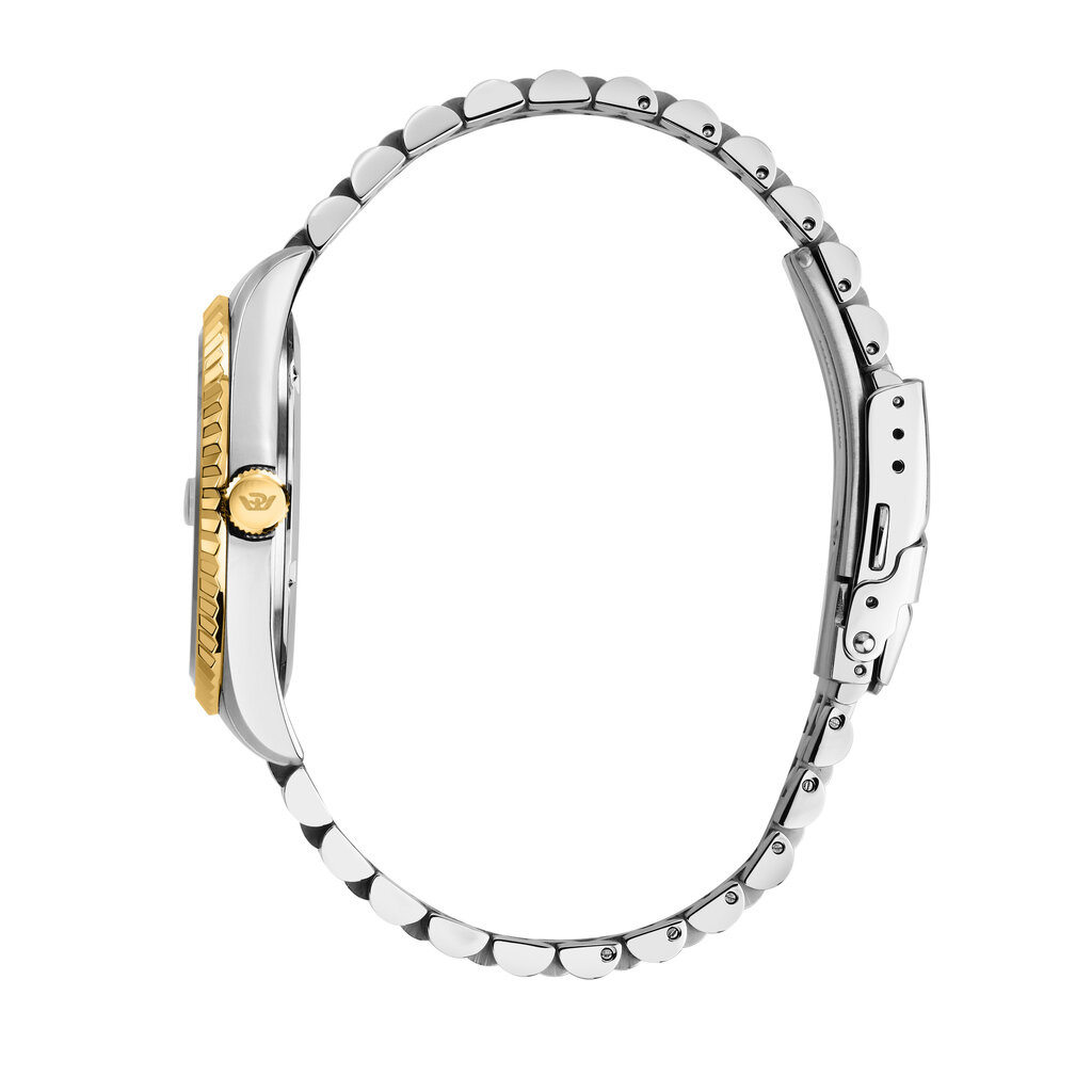 Philip Watch Philip Watch R8253597111 Caribe Urban (zilver/goud/groen) 41 mm Swiss Made heren horloge
