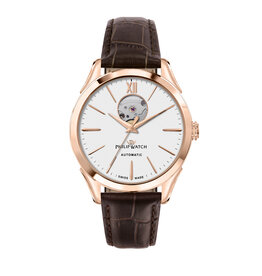Philip Watch Philip Watch R8221217012 Roma Limited Edition (rosé goud/wit) 41 mm Swiss Made heren horloge