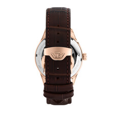 Philip Watch Philip Watch R8221225002 Museum (rosé goud/bruin) 40 mm Swiss Made heren horloge