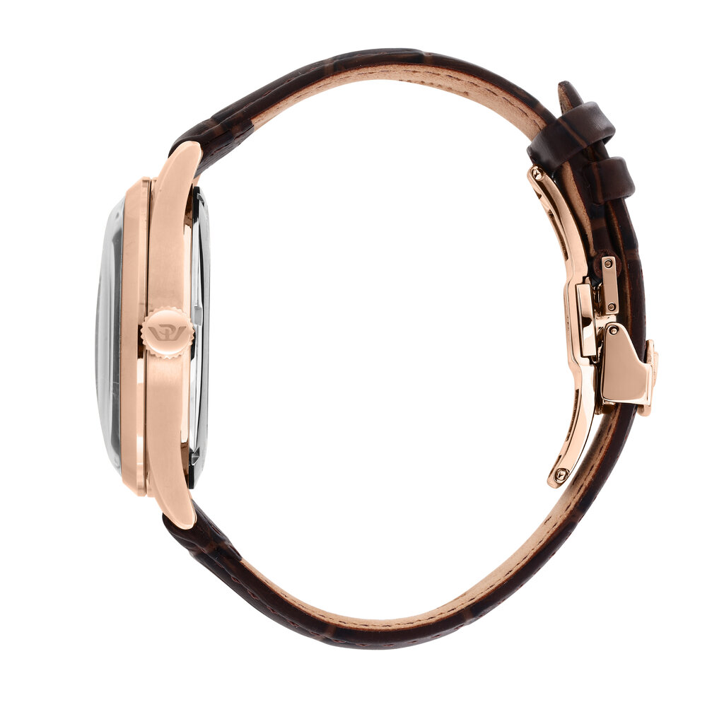 Philip Watch Philip Watch R8221225002 Museum (rosé goud/bruin) 40 mm Swiss Made heren horloge