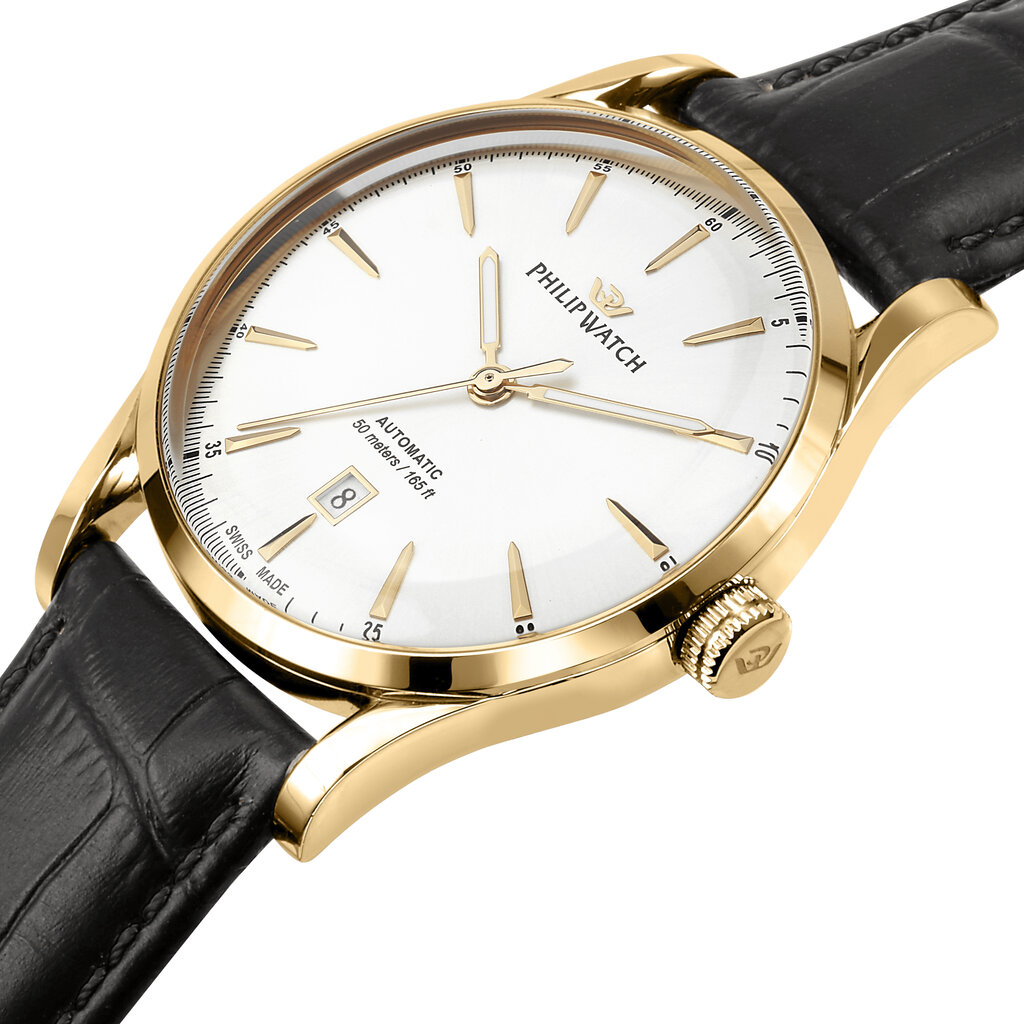 Philip Watch Philip Watch R8221180018 Sunray (goud/champagne/wit) 41 mm Swiss Made heren horloge
