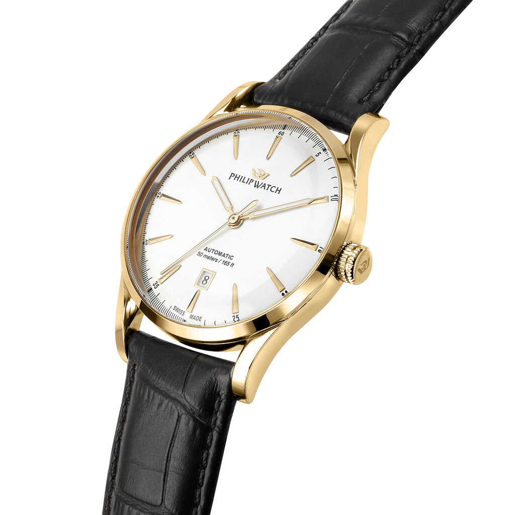 Philip Watch Philip Watch R8221180018 Sunray (goud/champagne/wit) 41 mm Swiss Made heren horloge