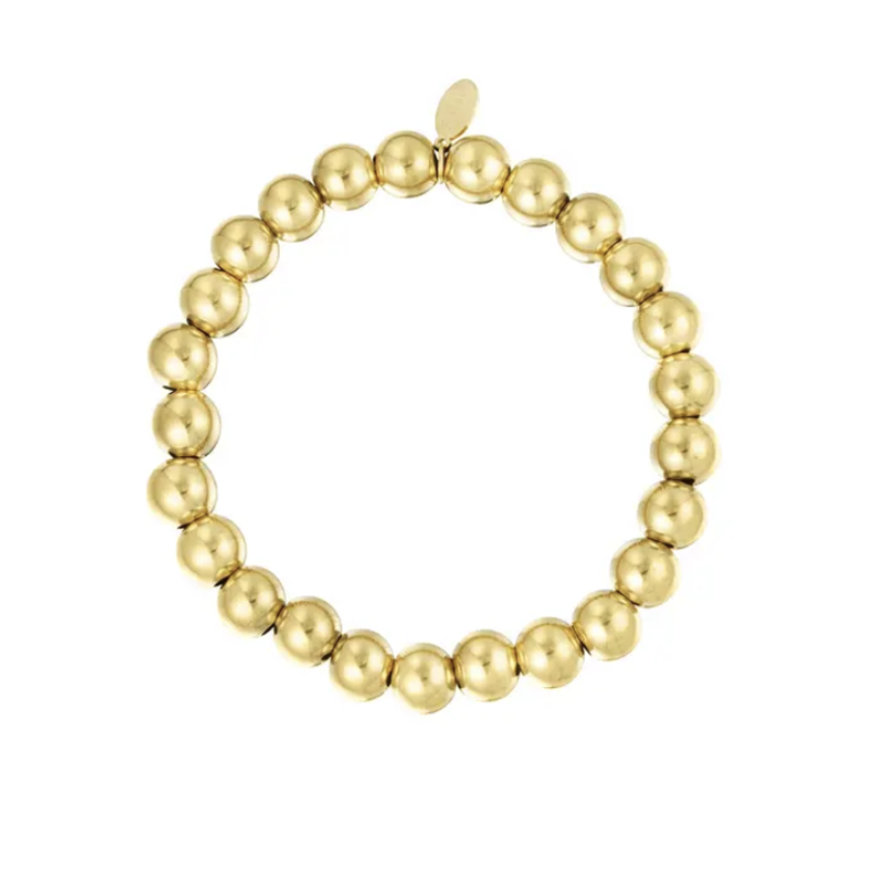Yehwang Armband 74062 Bracelet Dots big gold 7 MM - 17.5 CM