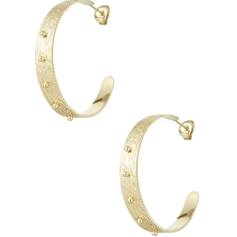 Yehwang Oorbellen 29208 Earrings gold fantasy 4 CM