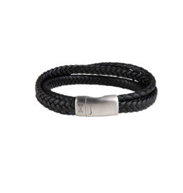 Aze jewels Aze jewels armband AZ-BL002-A-210 Bracelet Iron Three String Black (21,0cm)