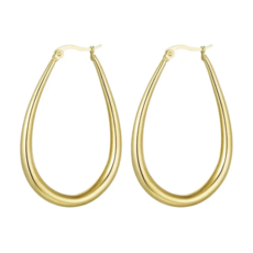 Yehwang Oorbellen 36718 Oval earrings gold