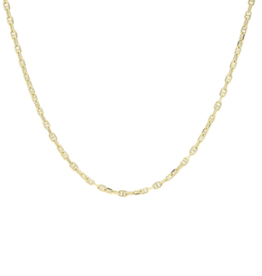 Karma Jewelry Karma Jewelry ketting T260GP Queens chain necklace 925 silver gold plated 38 - 45 CM
