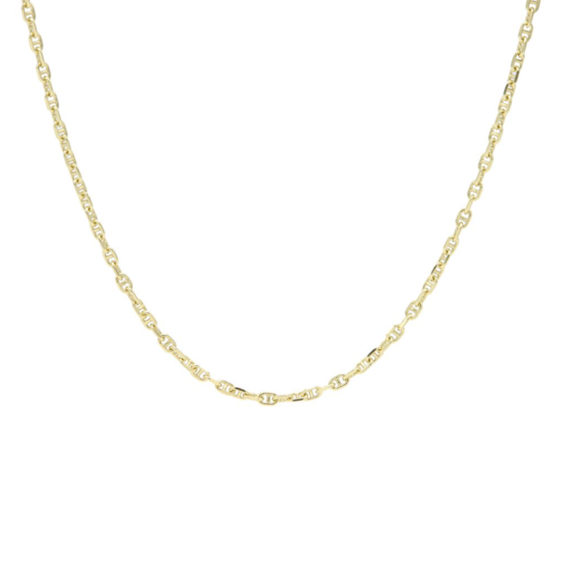 Karma Jewelry Karma Jewelry ketting T260GP Queens chain necklace 925 silver gold plated 38 - 45 CM