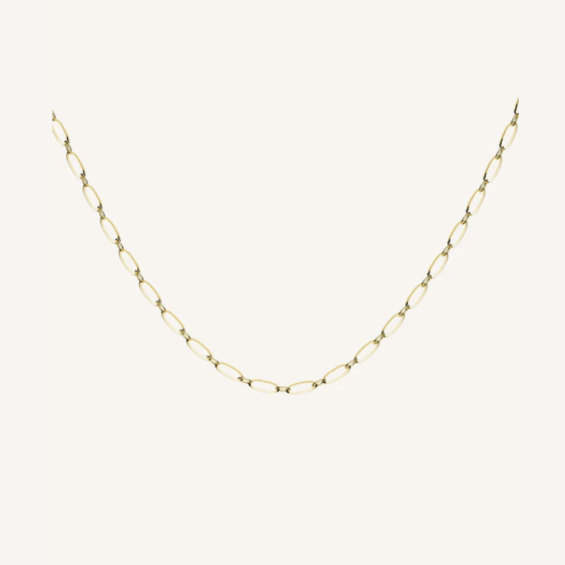 Rosefield Rosefield ketting JNOLG-J543 Oval necklace gold 20 + 4 CM