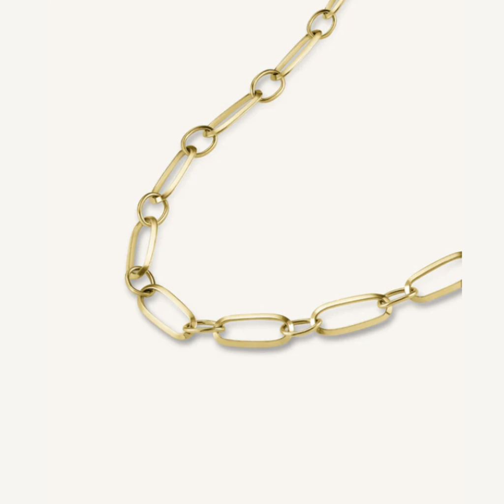 Rosefield Rosefield ketting JNOLG-J543 Oval necklace gold 20 + 4 CM