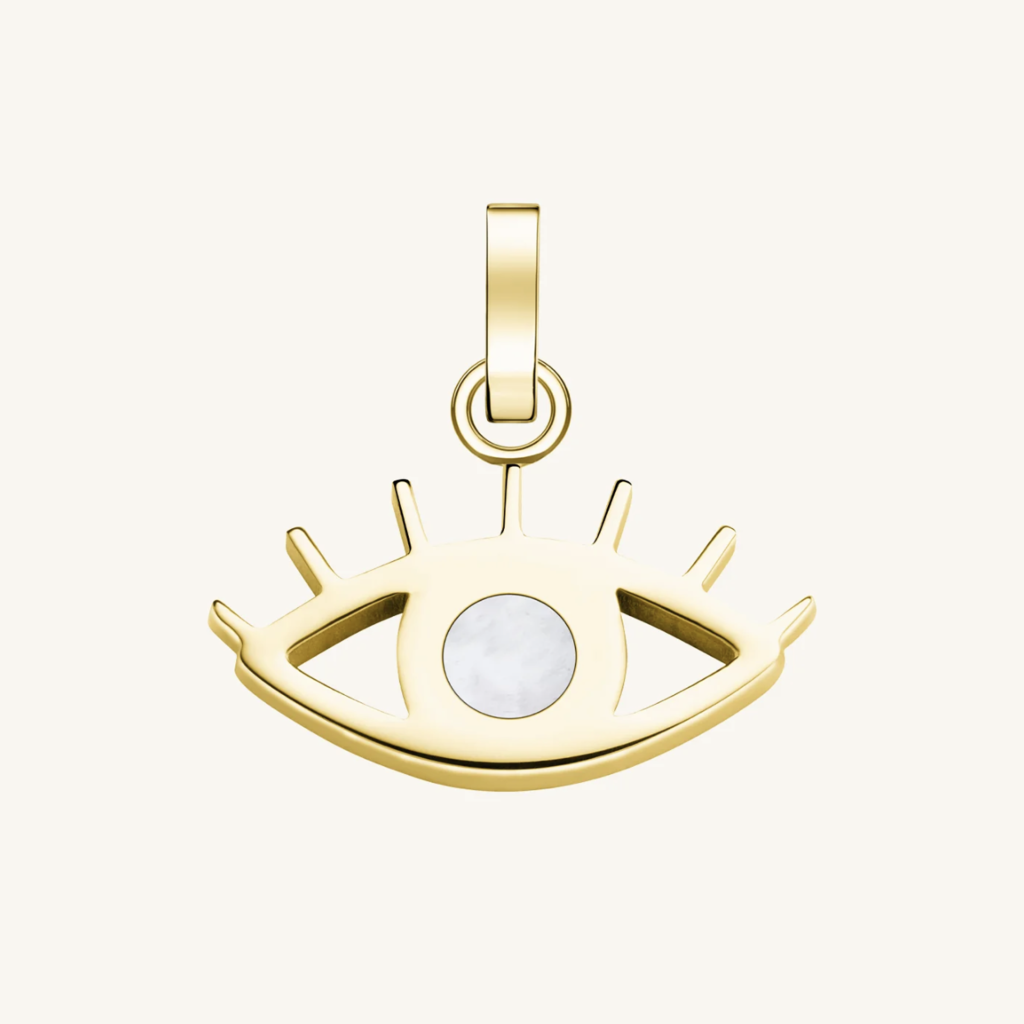 Rosefield Rosefield Bedel PE-Gold-Evileye pendant gold lucky symbol MOP Evil Eye