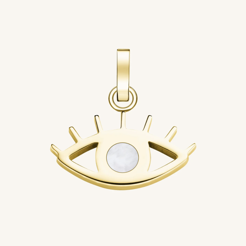 Rosefield Rosefield Bedel PE-Gold-Evileye pendant gold lucky symbol MOP Evil Eye