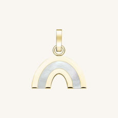 Rosefield Rosefield bedel PE-Gold-Rainbow Pendant gold lucky symbol MOP