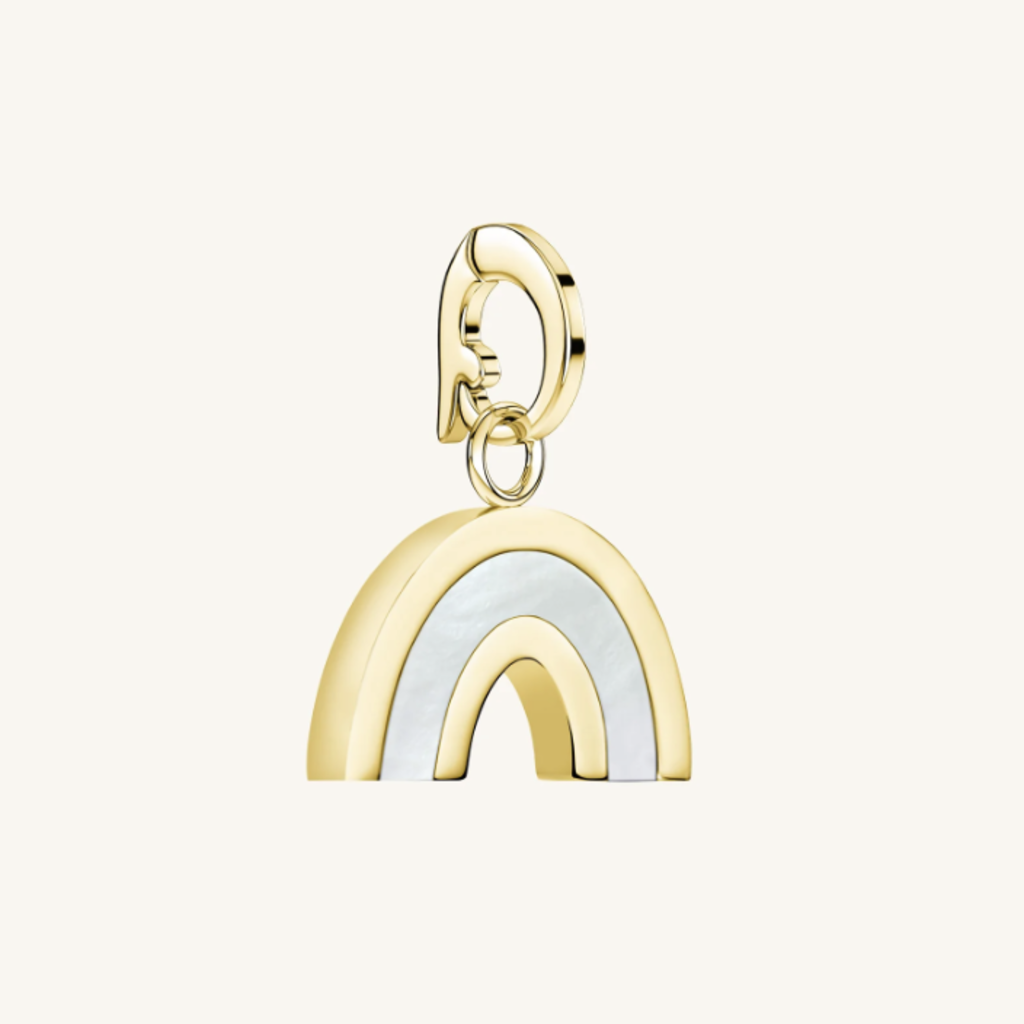 Rosefield Rosefield bedel PE-Gold-Rainbow Pendant gold lucky symbol MOP