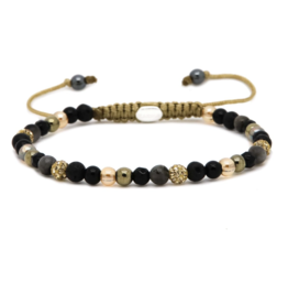 Karma Jewelry Karma Jewelry armband 84585 Bracelet Spiral December days XXS gold crystal