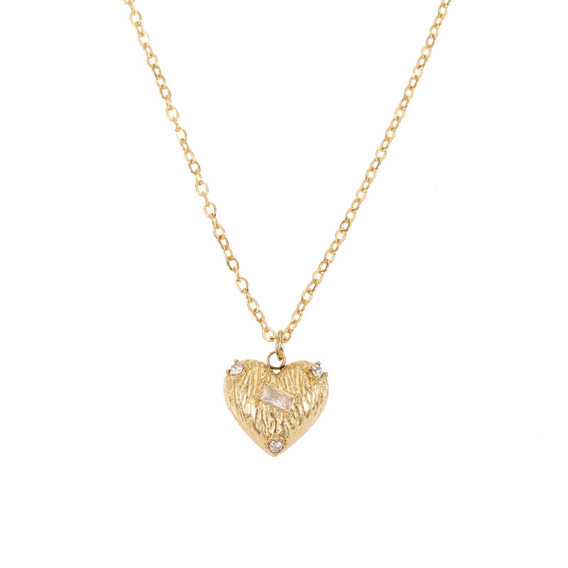 Rose & Camellia Rose & Camellia ketting 598 Necklace little heart gold