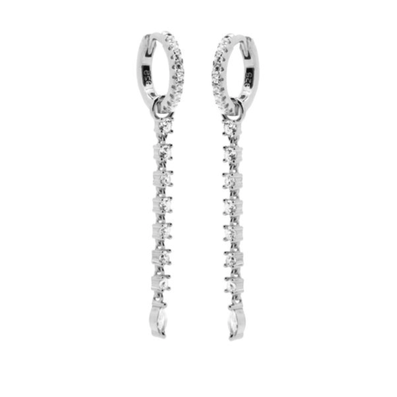 Karma Jewelry Karma Jewelry oorbellen A105S Hinged hoops Aria 925 silver 26 MM