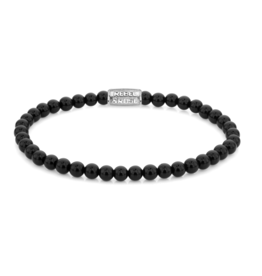 Rebel & Rose Rebel & Rose armband RR-40107-S Bracelet more balls than most Black Velvet - 4mm