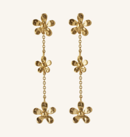 Pernille Corydon Jewellery Pernille Corydon Oorbellen e-363-gp Wild Poppy earrings 48 mm
