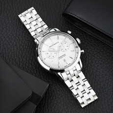 Philip Watch Philip Watch R8273680002 Sunray (Zilver/wit/zilver) 41 mm Swiss Made heren horloge